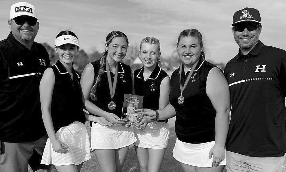 The Henryetta Lady Knight girls golf team members include (not in order) Skylar Morris